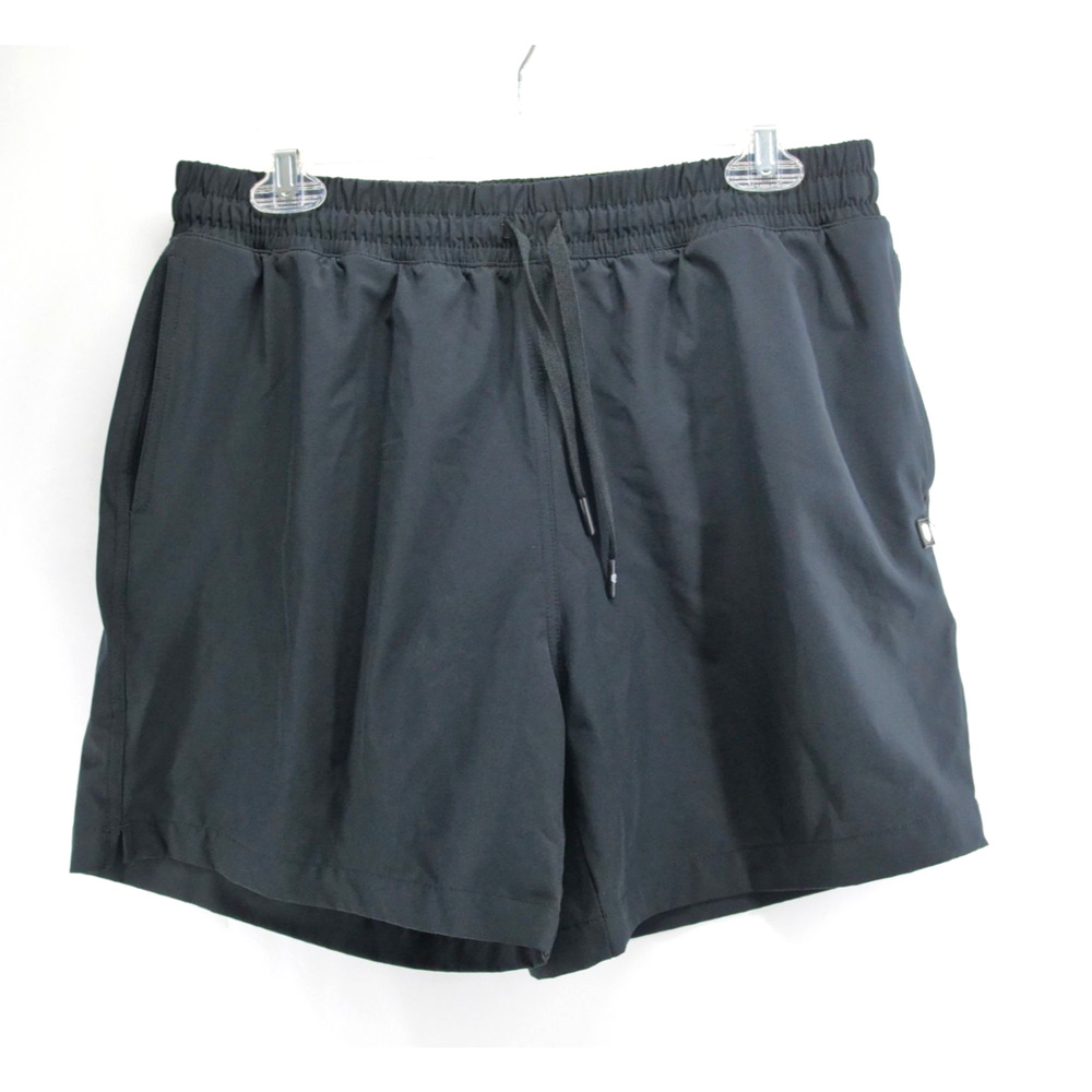 Born Primitive Men's Size Large Black Flat Front Shorts 5.5" Stretch Workout